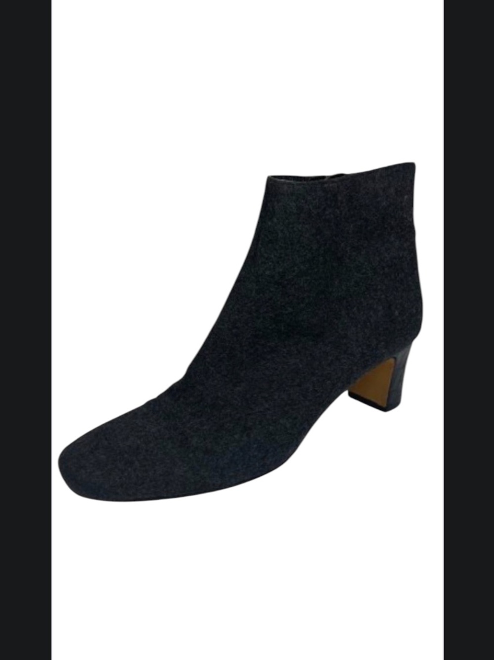 Donald J Pliner Jax Fabric Leather Ankle Bootie Size 9.5 M Black Block Heel Boot